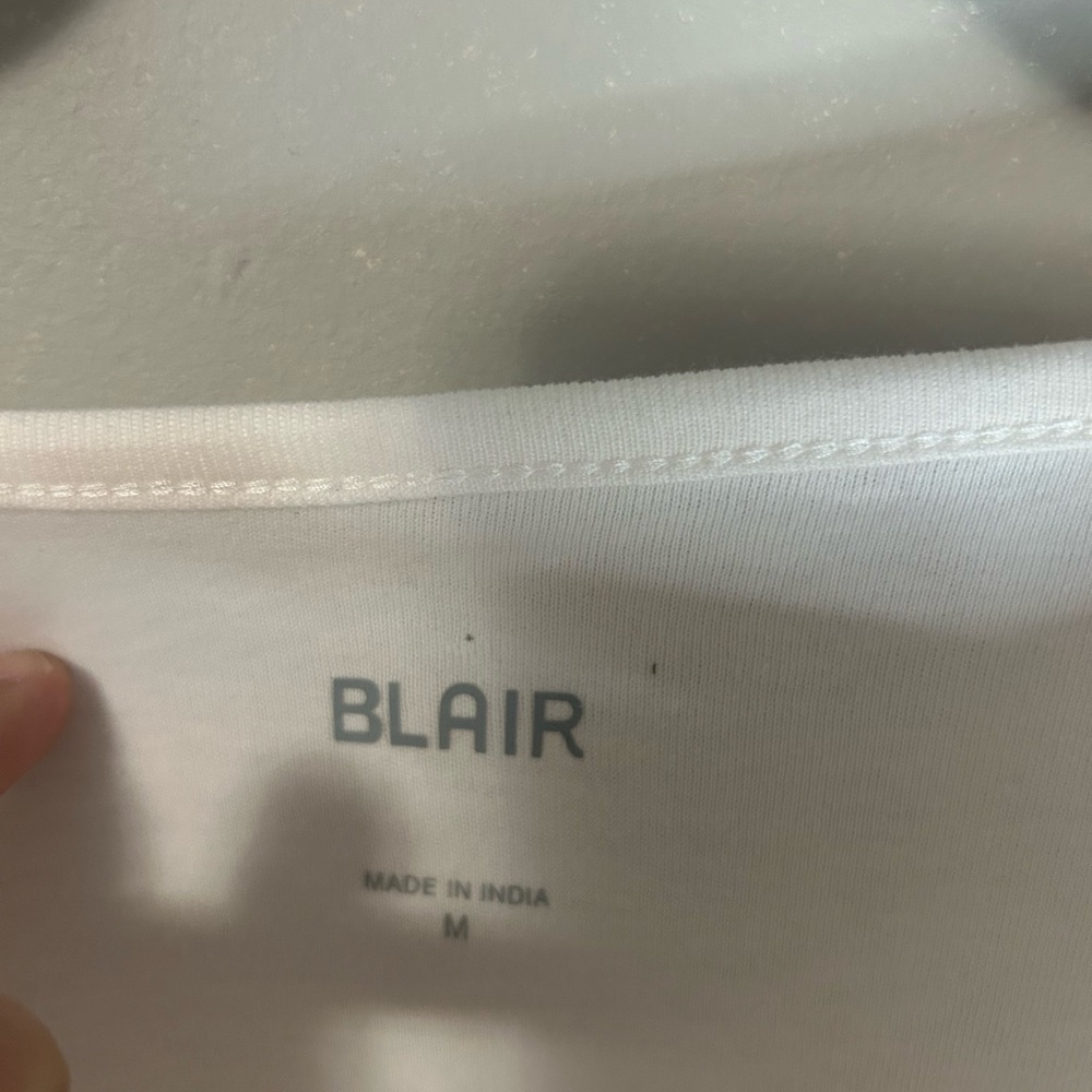 Blair Women's White Blouse with Button Details, Size M - Picture 3 of 5